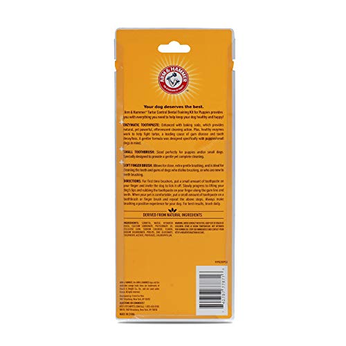 Arm & Hammer | Tartar Control Kit for Dogs | Toothpaste, Toothbrush & Finger Brush