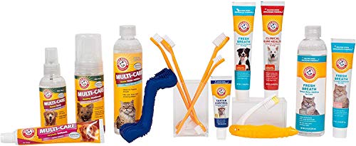 Arm & Hammer | Tartar Control Kit for Dogs | Toothpaste, Toothbrush & Finger Brush