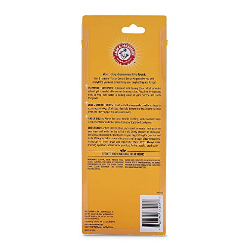 Arm & Hammer | Tartar Control Kit for Dogs | Toothpaste, Toothbrush & Finger Brush