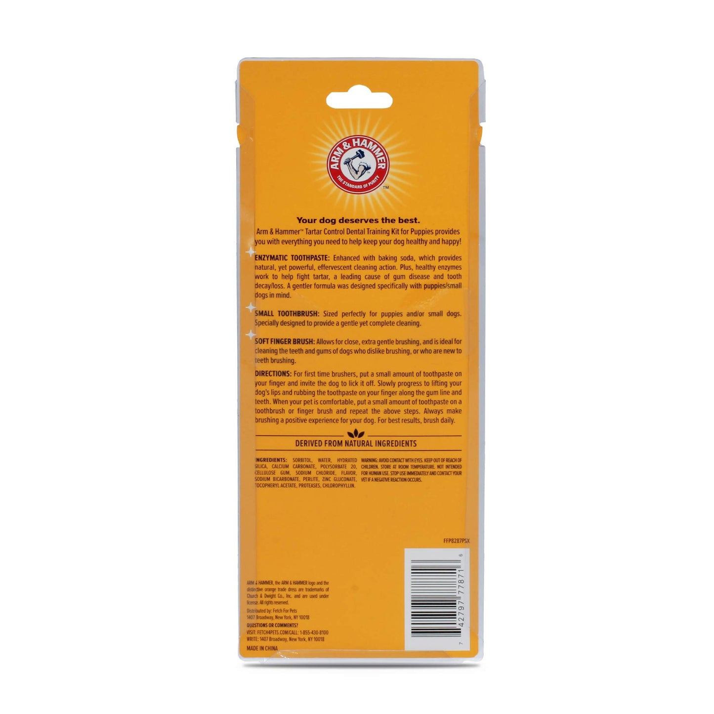 Arm & Hammer | Tartar Control Kit for Dogs | Toothpaste, Toothbrush & Finger Brush