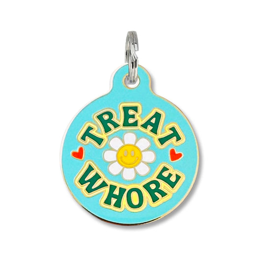 Treat Whore - Dog ID Pet Tag Collar Charm Accessory